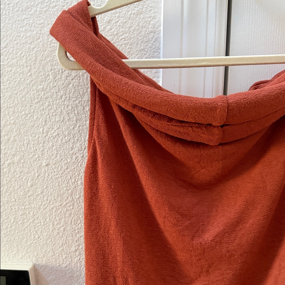 Zara Rust Off Shoulder Top - Picture 3 of 5